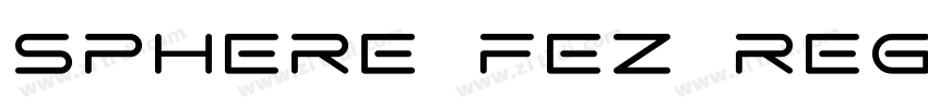 SPHERE FEZ Regular字体转换